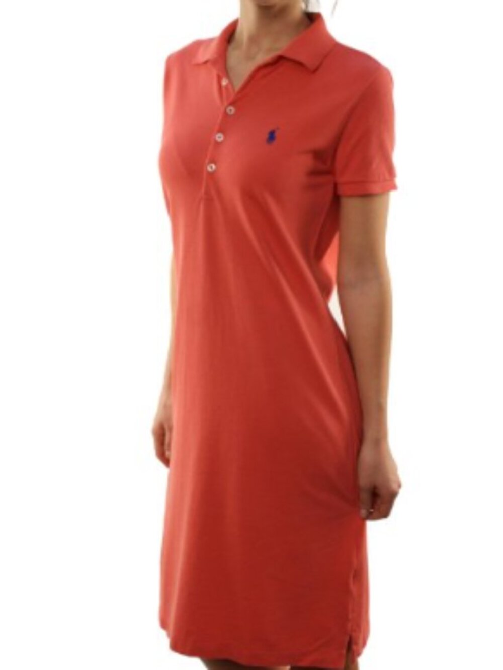 Polo Ralph Lauren Sport Orange Polo Dress Casual Sporty Preppy Shirt Dress Small